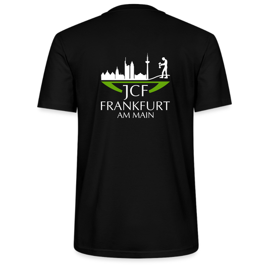 Bio Shirt - JCF Frankfurt (weißes Logo) - Schwarz