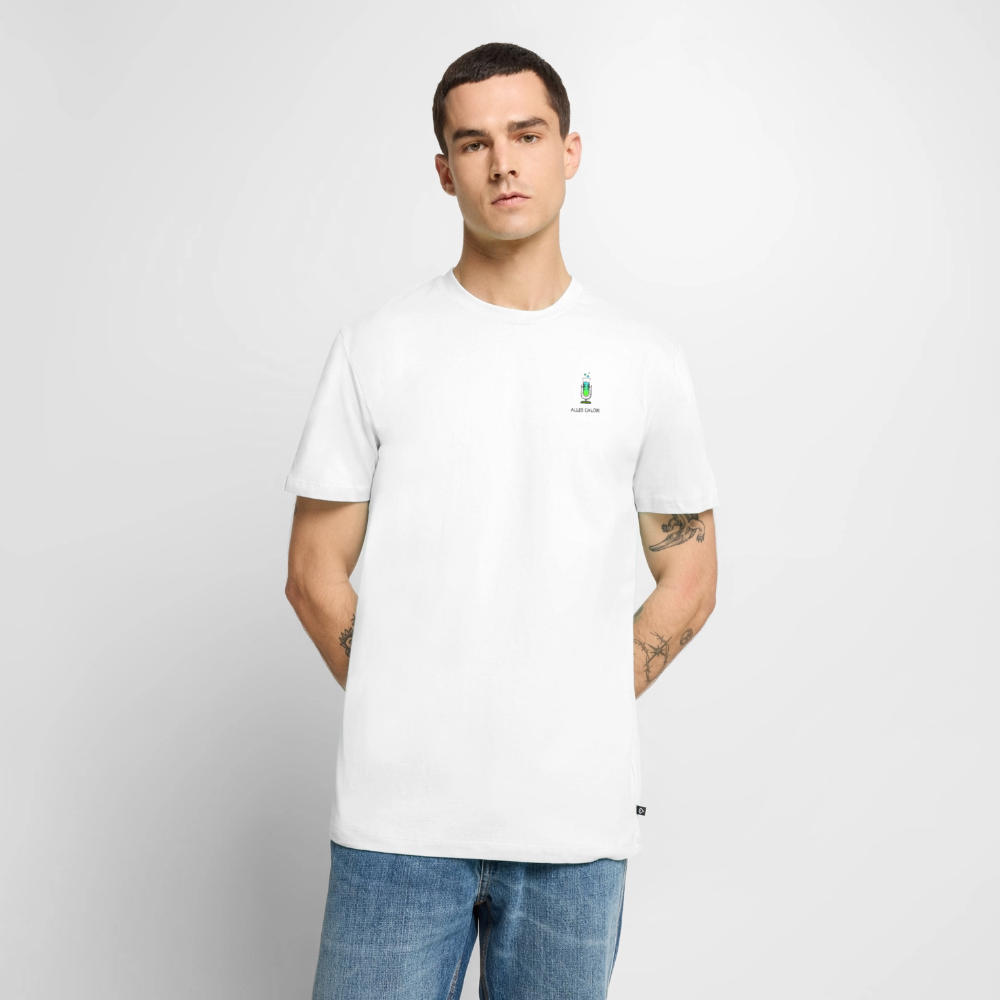 Alles Chlor! (kleines Logo) - Männer Bio-T-Shirt - Weiß