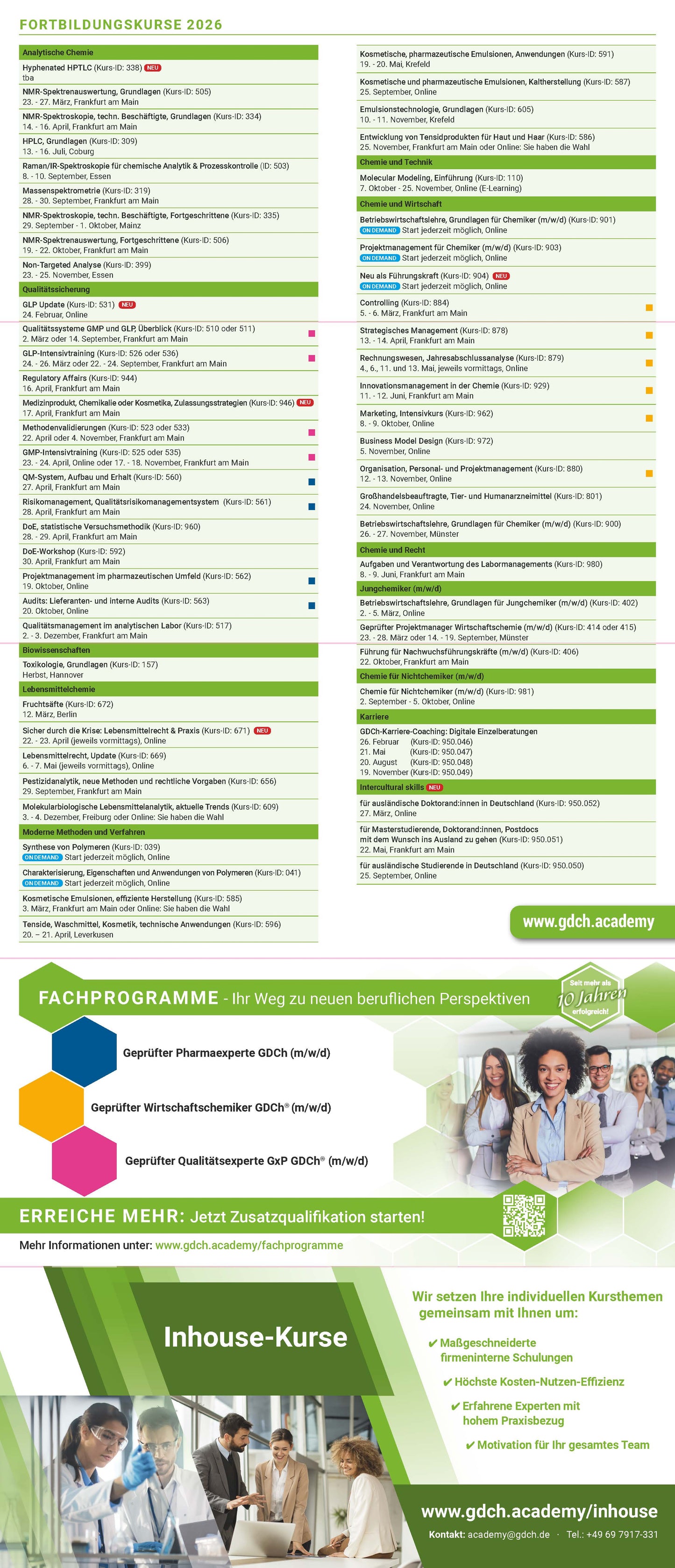 Veranstaltungskalender 2026