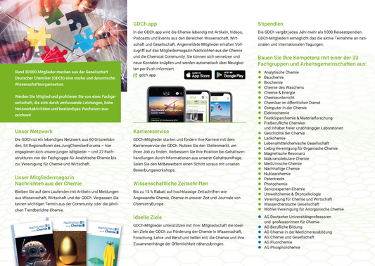 GDCh-Flyer Mitgliederwerbung (deutsch oder englisch)