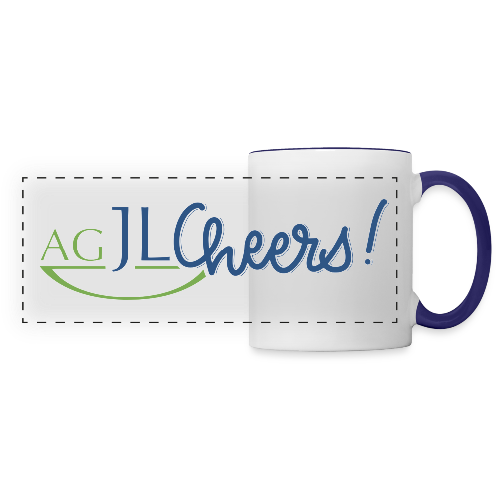 AG JLC Tasse - Weiß/Kobaltblau