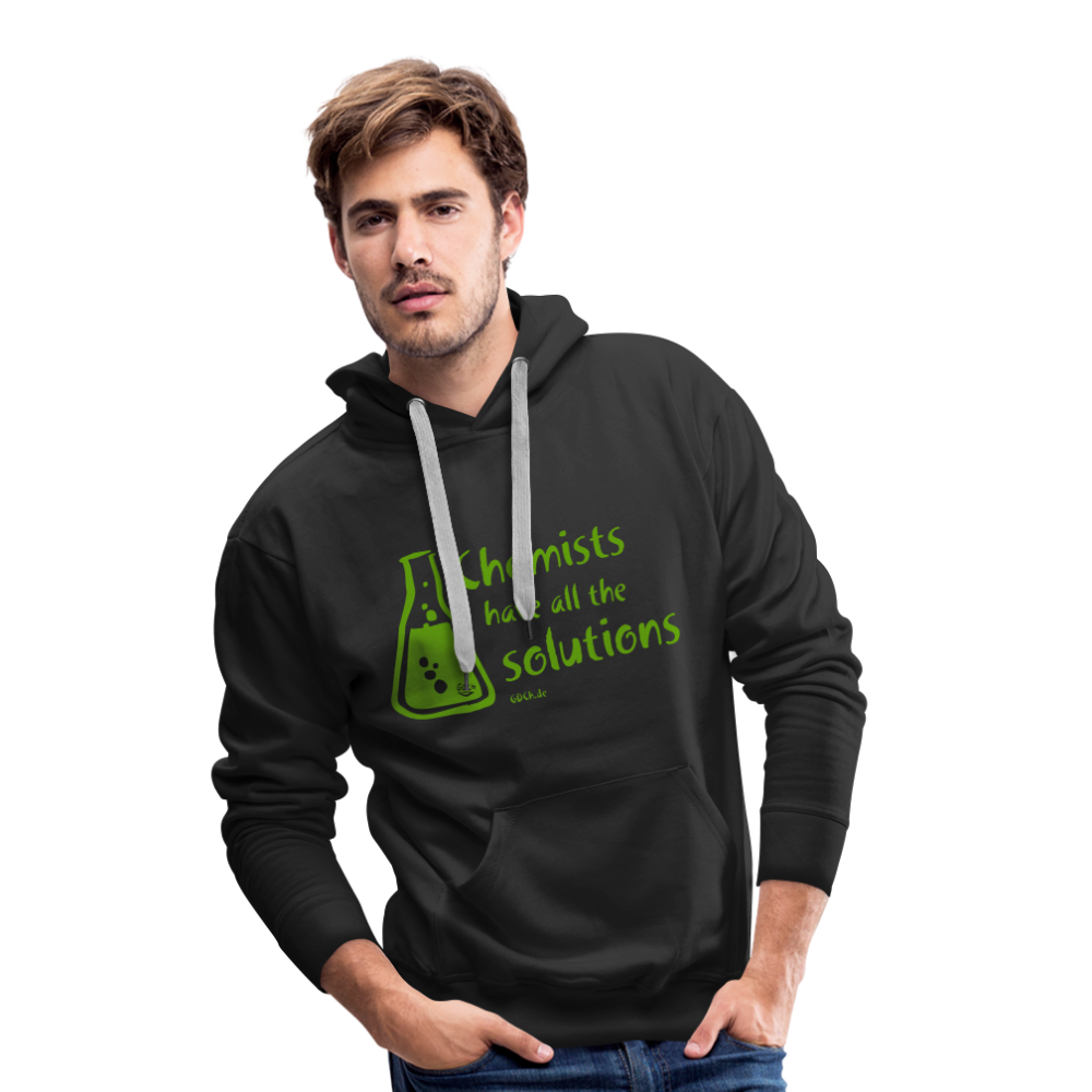 „Chemists have all the solutions“ Men’s Premium Hoodie - Schwarz