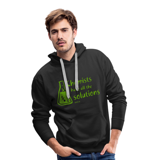 „Chemists have all the solutions“ Men’s Premium Hoodie - Schwarz