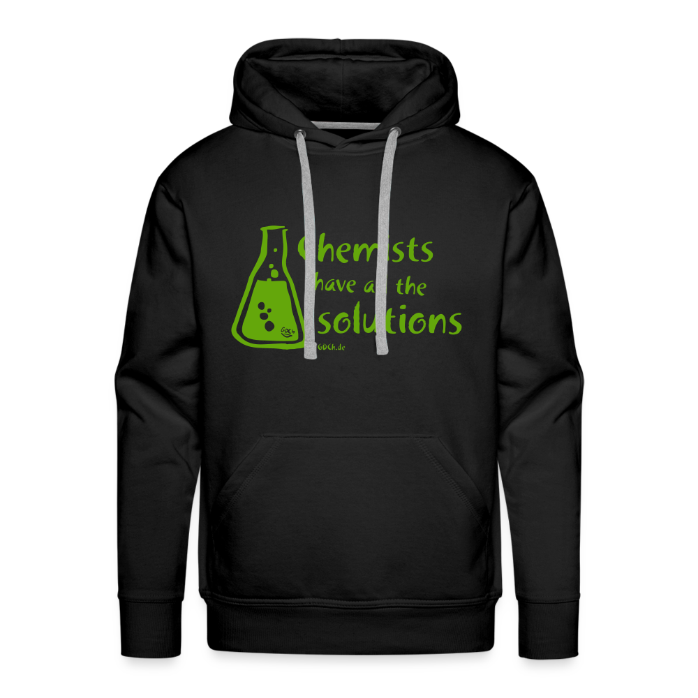 „Chemists have all the solutions“ Men’s Premium Hoodie - Schwarz