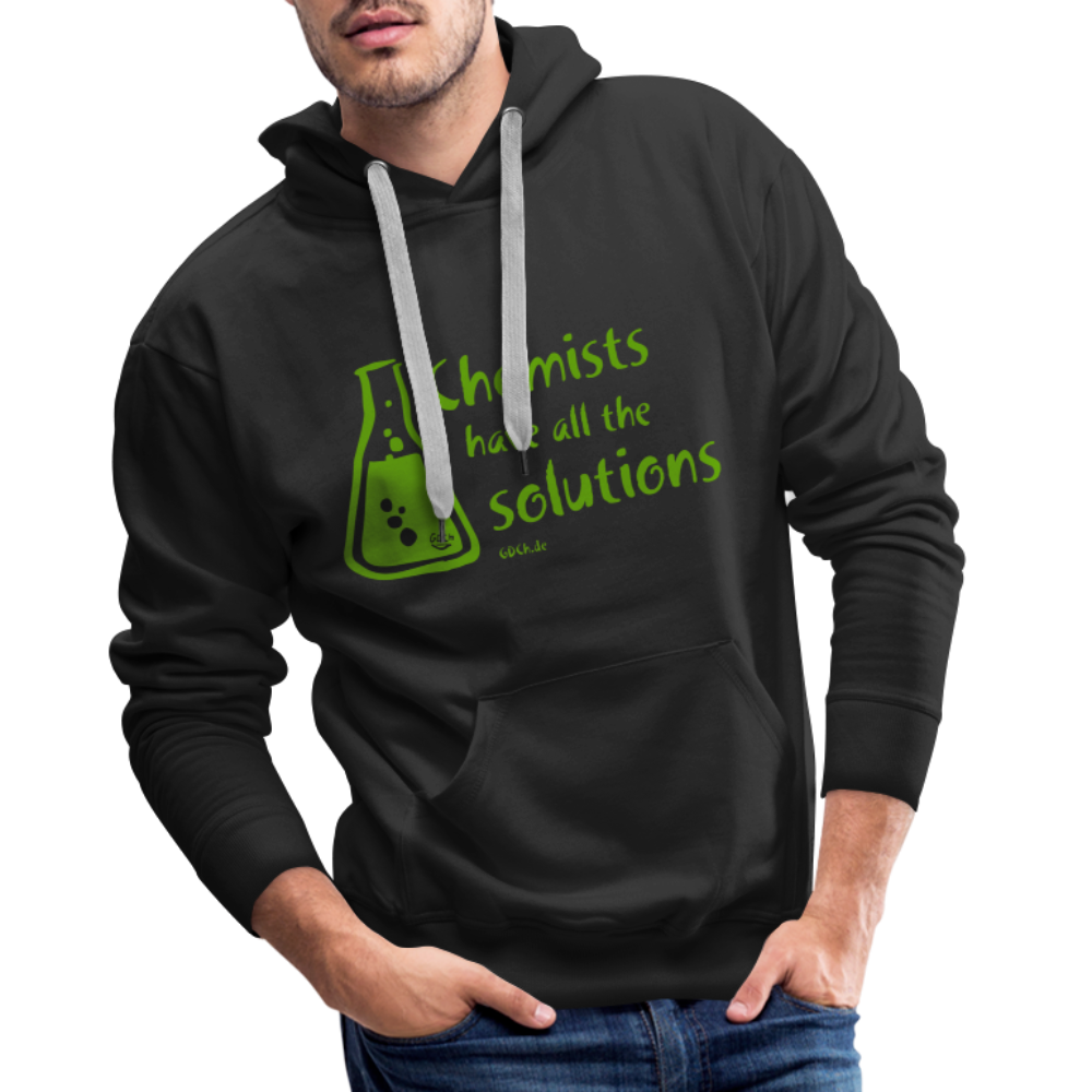 „Chemists have all the solutions“ Men’s Premium Hoodie - Schwarz