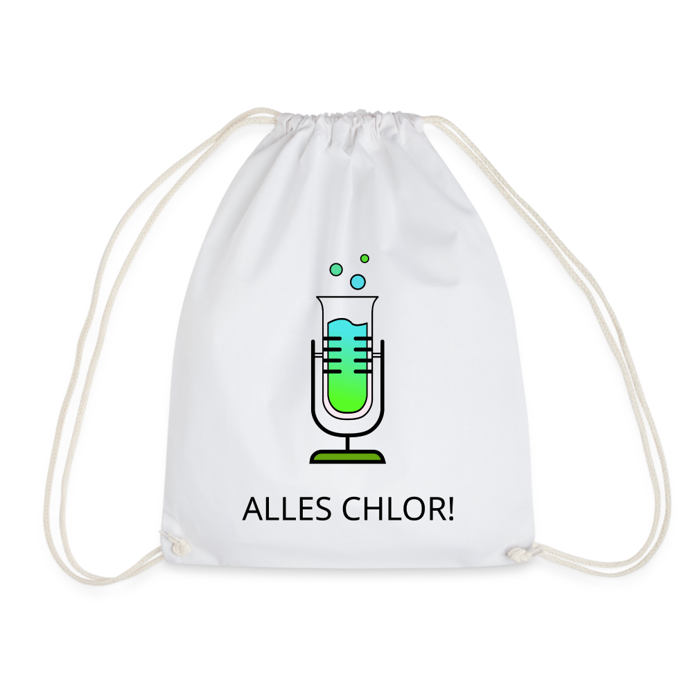 Alles Chlor! Turnbeutel - weiß