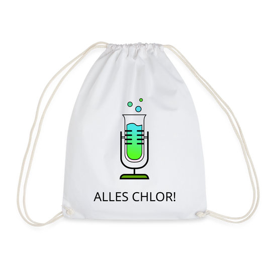 Alles Chlor! Turnbeutel - weiß