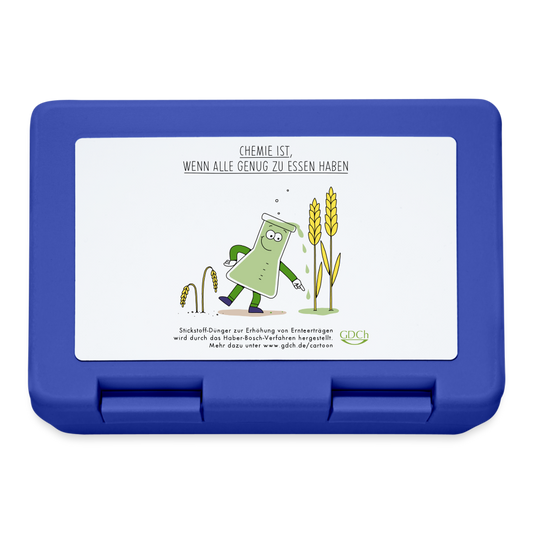 Erlenmeyerchen-Brotdose - Royalblau