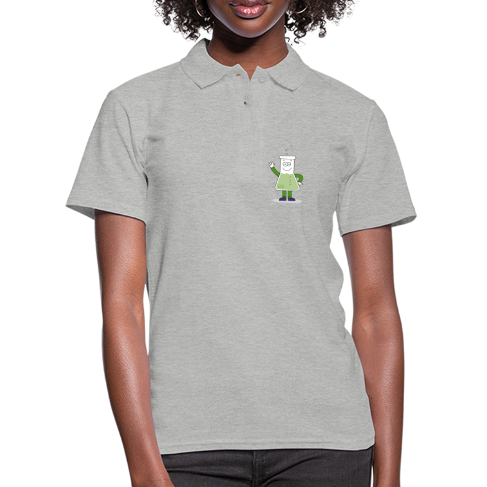 Frauen Polo Shirt - Grau meliert