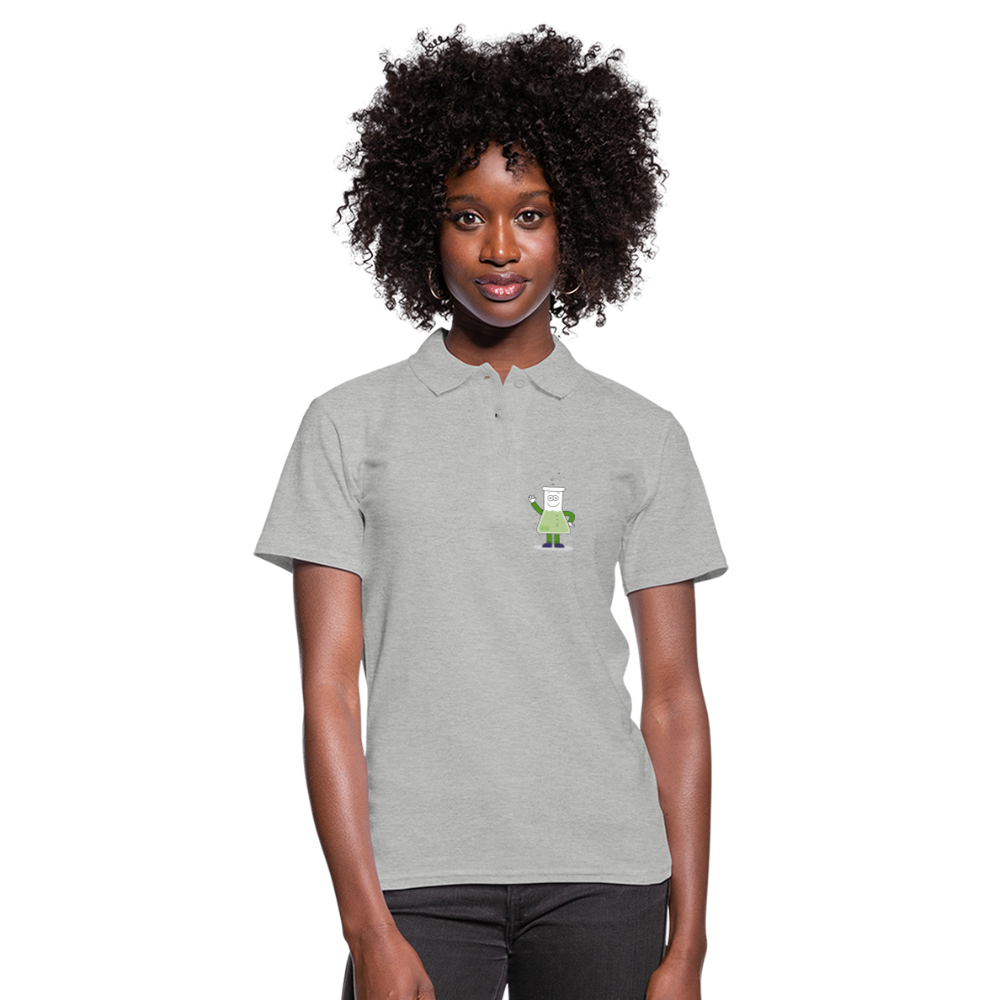 Frauen Polo Shirt - Grau meliert
