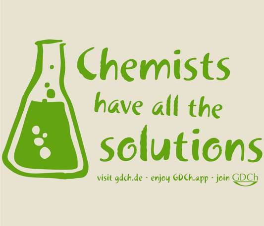 Baumwolltasche „Chemists have all the solutions“