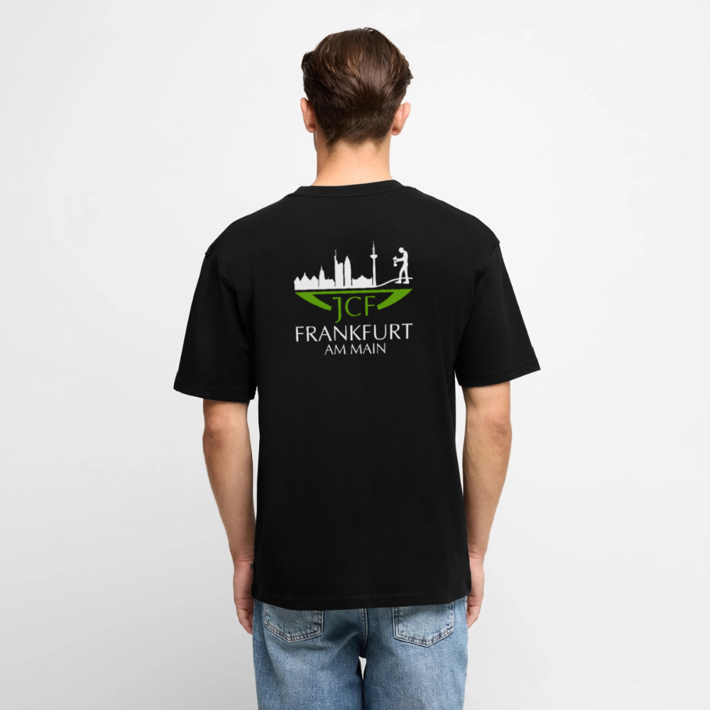 Bio Shirt - JCF Frankfurt weiß - Schwarz