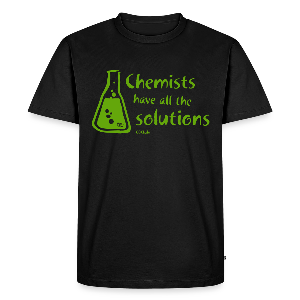 „Chemists have all the solutions“ Männer Premium T-Shirt - Schwarz