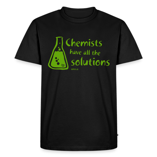 „Chemists have all the solutions“ Männer Premium T-Shirt - Schwarz