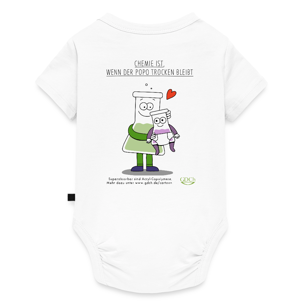 Baby Bio-Kurzarmbody „Erli“ - Weiß