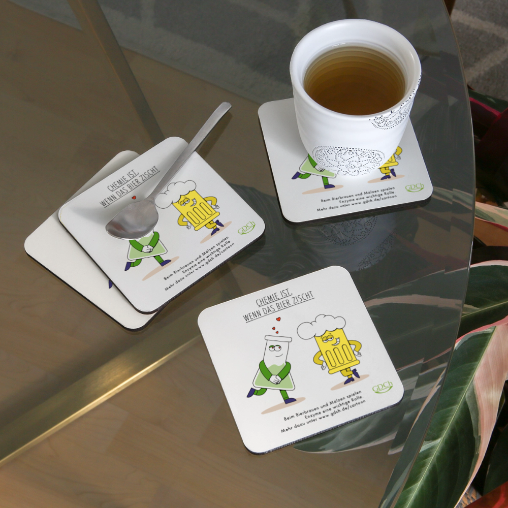 Untersetzer (4er-Set) - Weiß