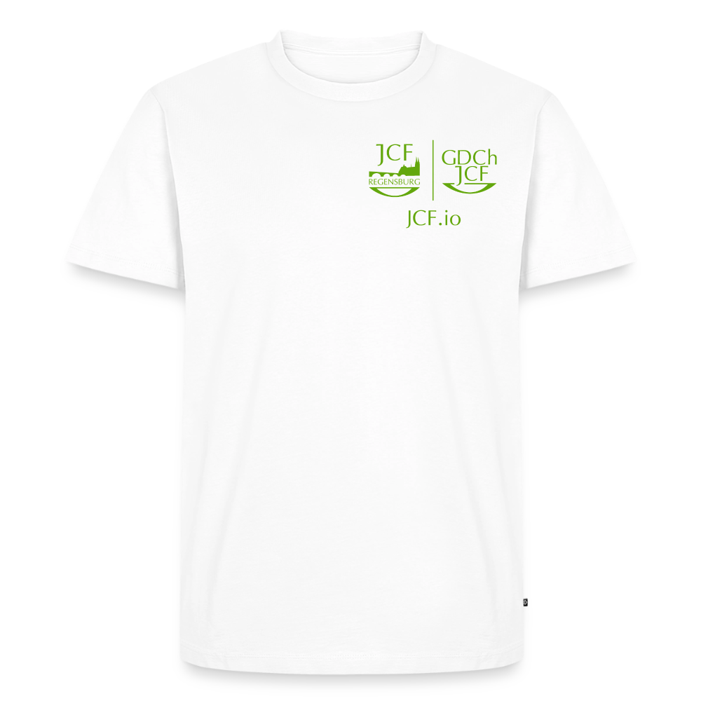 Herren Premium T-Shirt – JCF Regensburg - Weiß