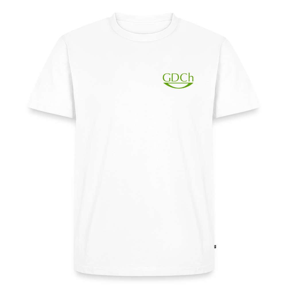 Männer T-Shirt GDCh-Logo - Chemie verbindet. Menschen gestalten. - Weiß