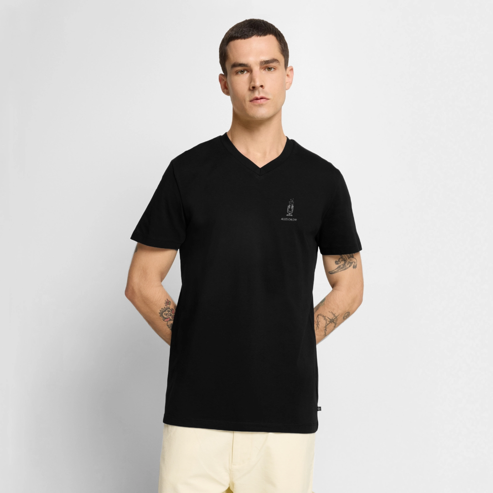 Alles Chlor! (kleines Logo) - Männer Bio-T-Shirt - Schwarz