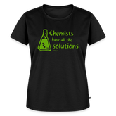 „Chemists have all the solutions“ Frauen Premium T-Shirt - Schwarz