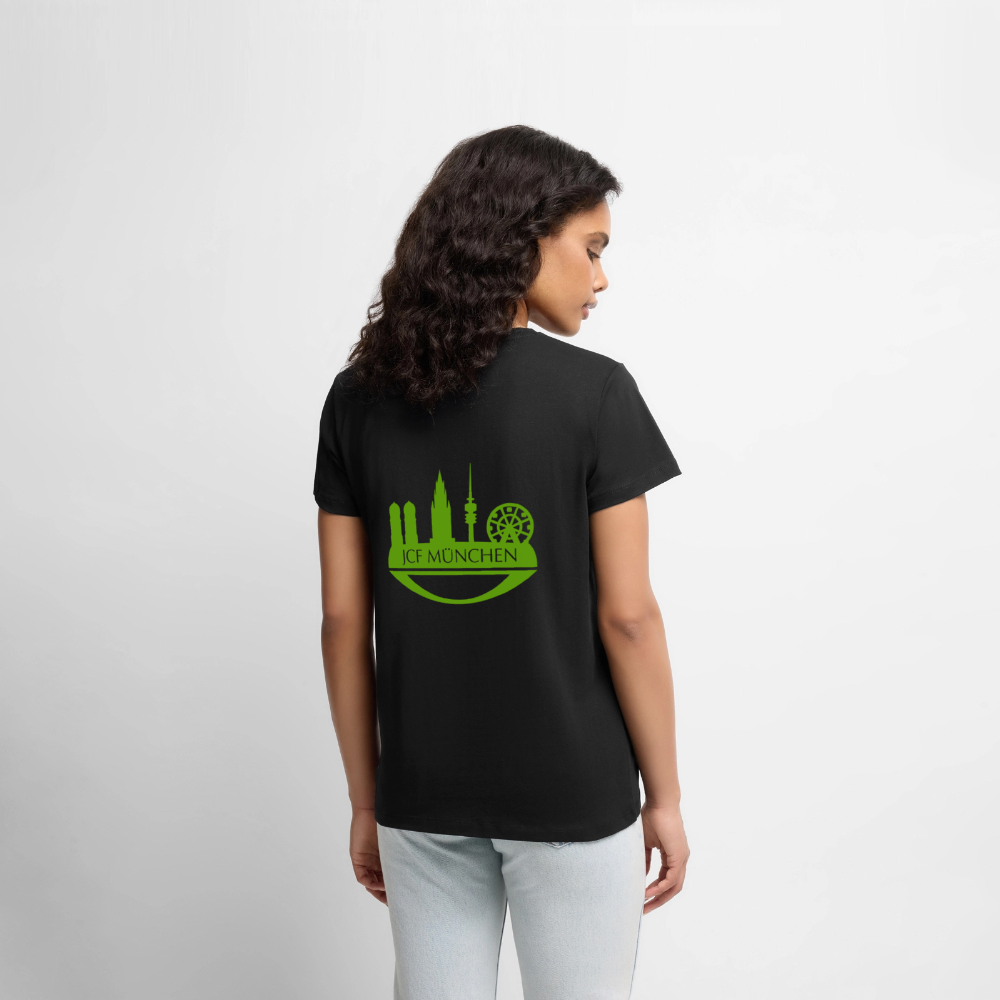 Frauen Premium T-Shirt – JCF München Erlie-Motiv - Schwarz