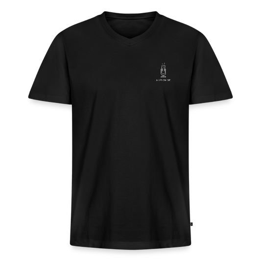 Alles Chlor! (kleines Logo) - Männer Bio-T-Shirt - Schwarz