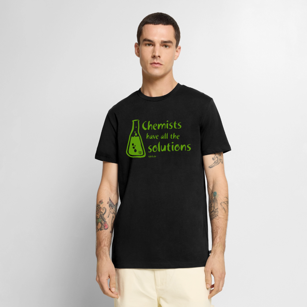 „Chemists have all the solutions“ Männer Premium T-Shirt - Schwarz