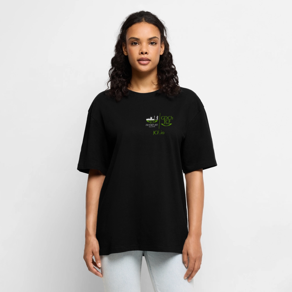 Bio Shirt - JCF Frankfurt weiß - Schwarz