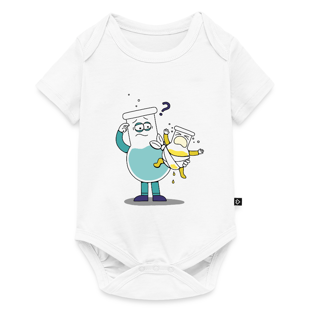 Baby Bio-Kurzarmbody „Erli“ - Weiß