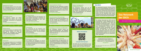 Flyer: Das Netzwerk der GDCh - Aktiv werden in Fachstrukturen