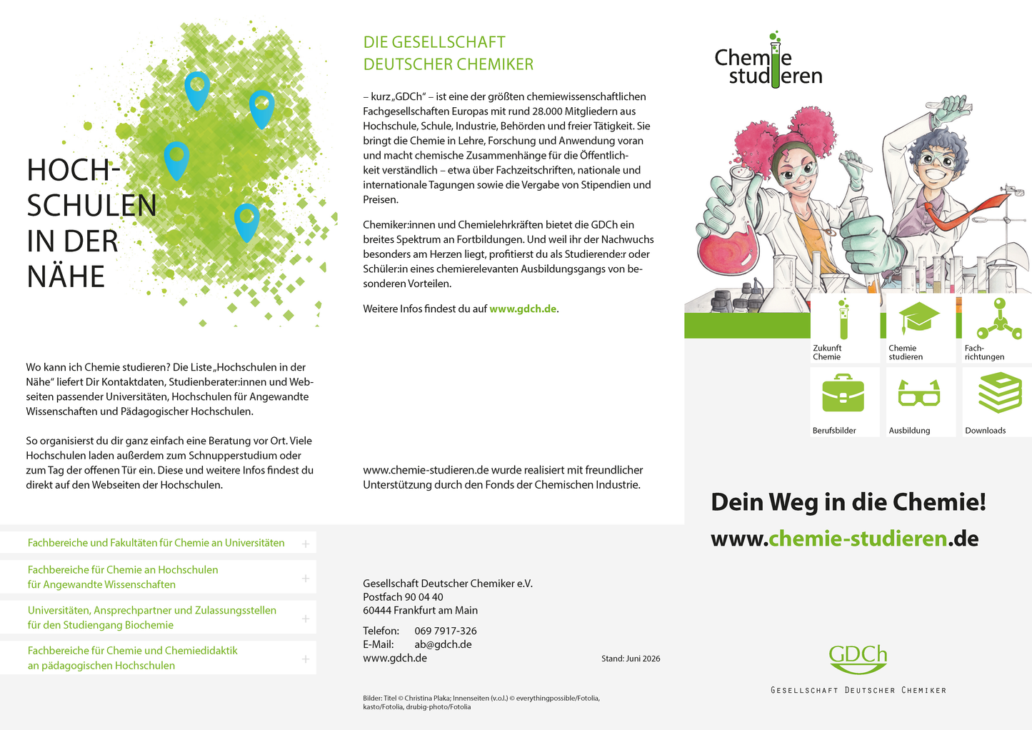Flyer "Chemie studieren"