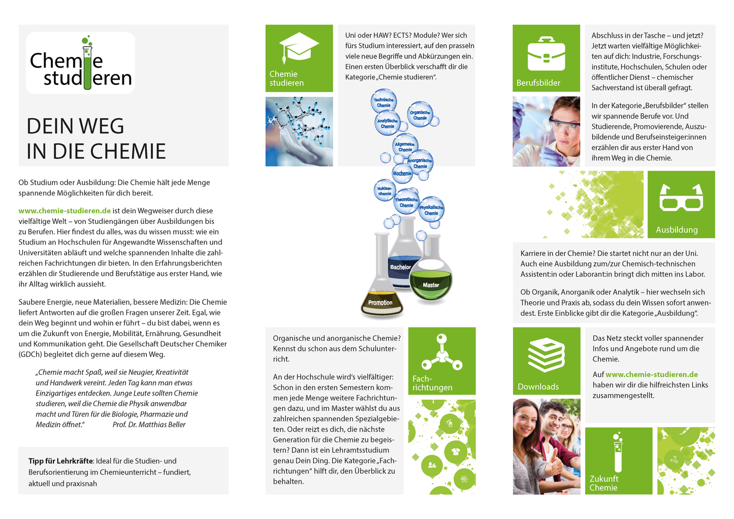 Flyer "Chemie studieren"