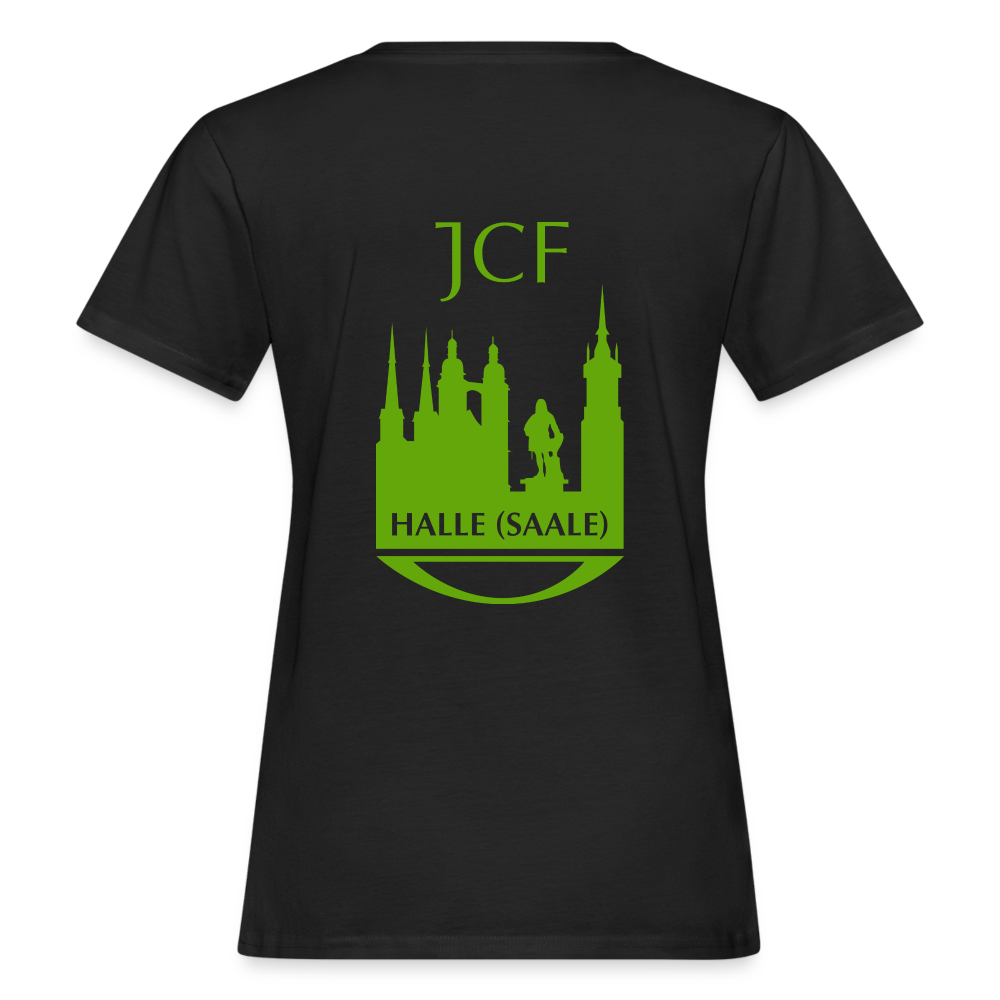Bio Shirt - JCF Halle (Damen) - Schwarz