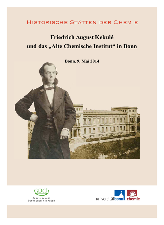 2014 - Friedrich August Kekulé und das Alte Chemische Institut Bonn
