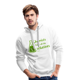 „Chemists have all the solutions“ Men’s Premium Hoodie - weiß