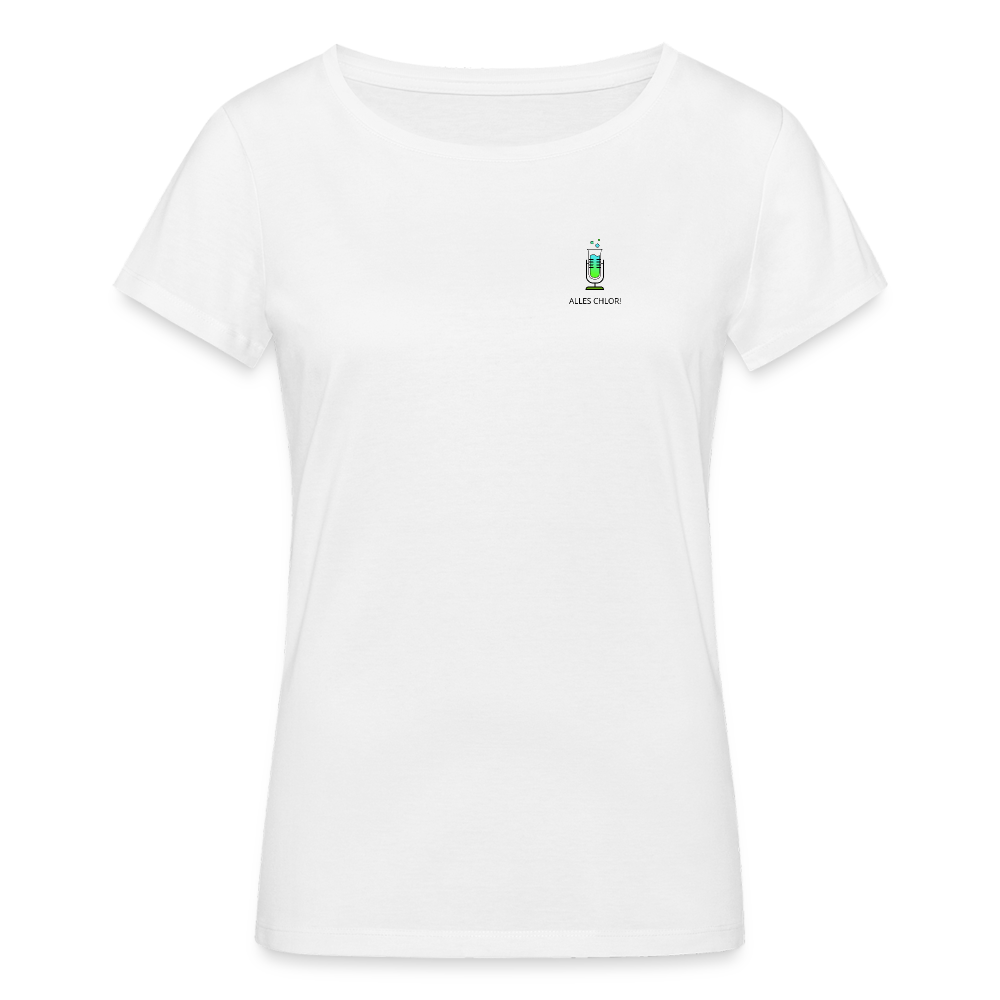 Alles Chlor! (kleines Logo) - Frauen Bio-T-Shirt - weiß