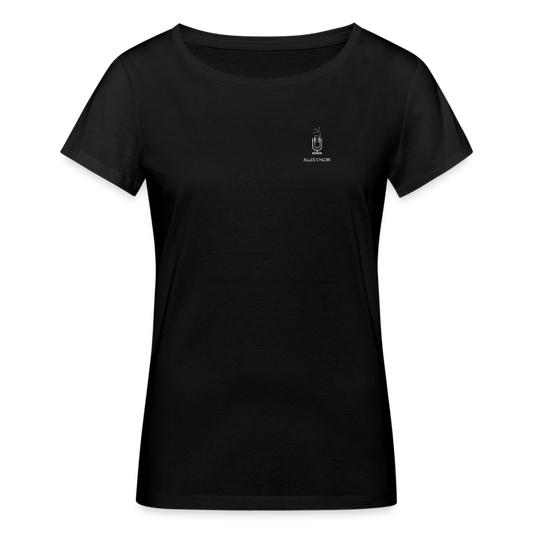 Alles Chlor! (kleines Logo) - Frauen Bio-T-Shirt - Schwarz