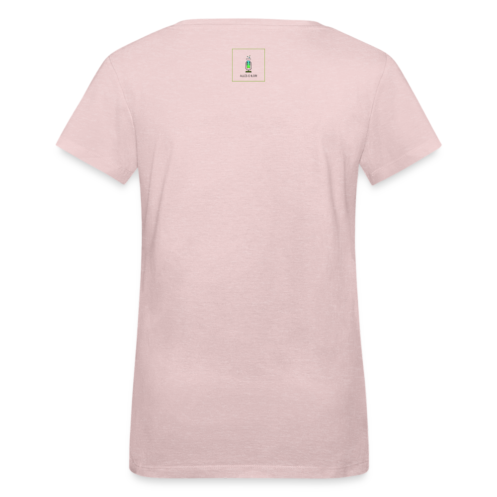 Alles Chlor! (großes Mikro) - Frauen Bio-T-Shirt - Rosa-Creme meliert