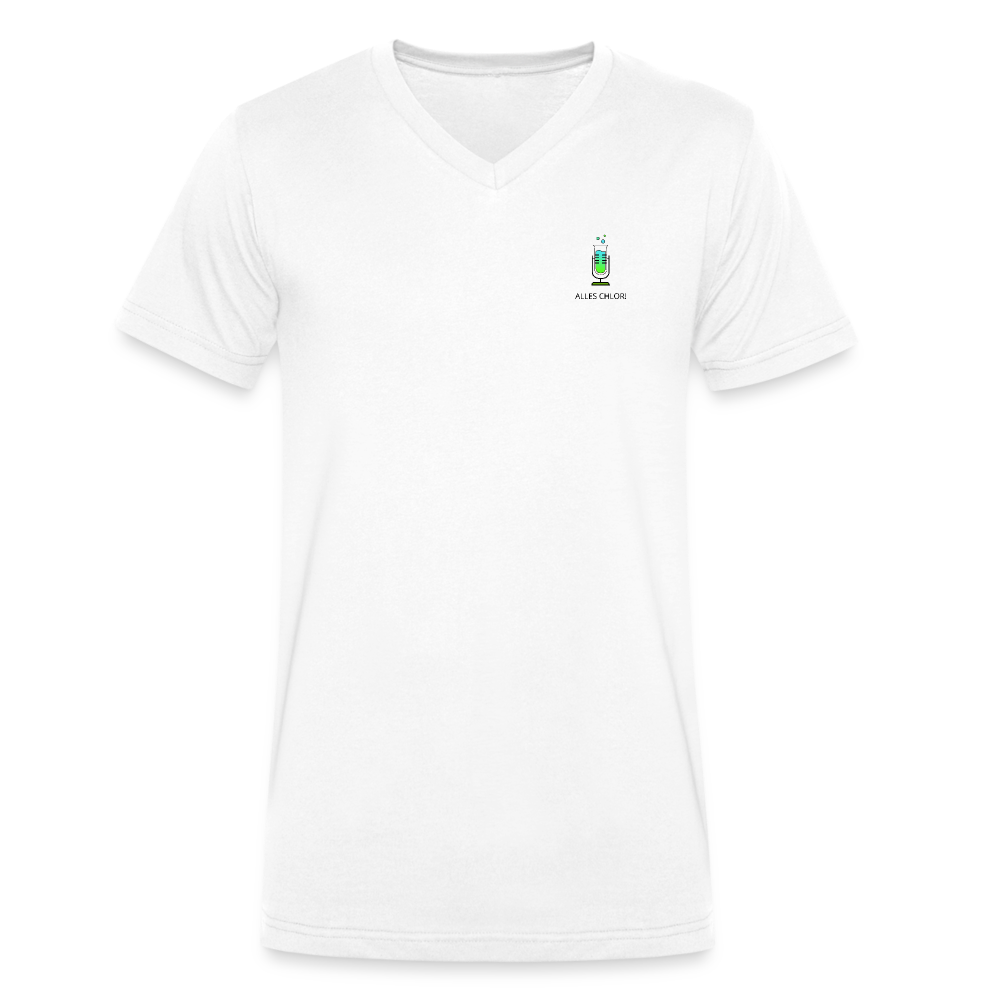 Alles Chlor! (kleines Logo) - Männer Bio-T-Shirt - weiß