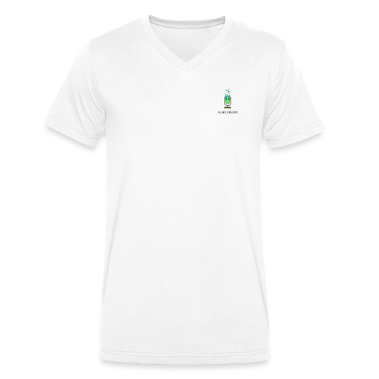 Alles Chlor! (kleines Logo) - Männer Bio-T-Shirt - weiß