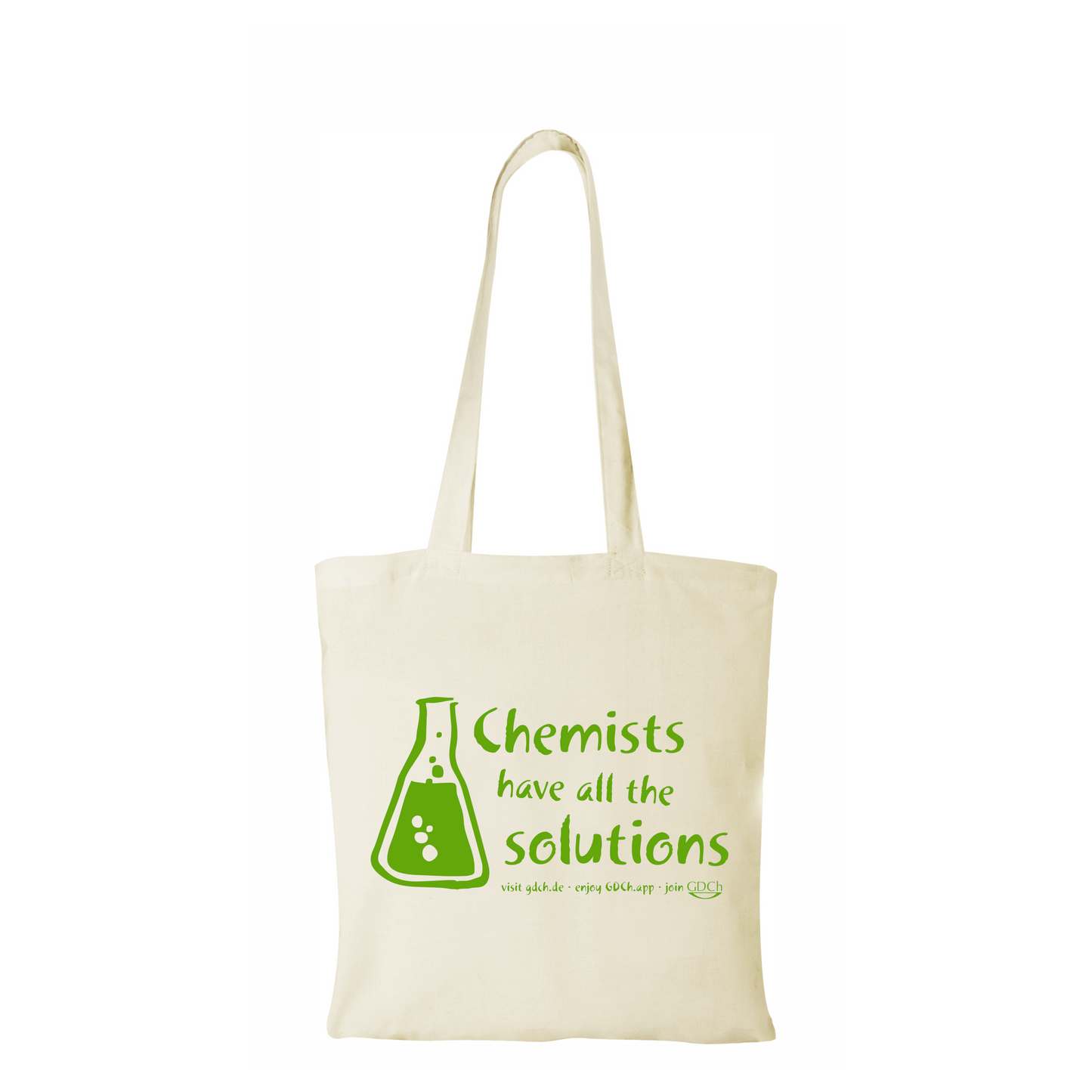 Baumwolltasche „Chemists have all the solutions“